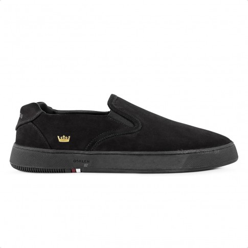 Tênis Osklen Bossanova Nobuck Monochromatic Masculino Preto / Preto