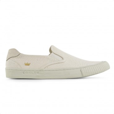 Tênis Osklen Canvas Slip On Bege / Creme