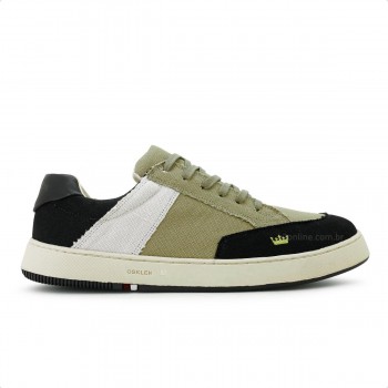 Tênis Osklen Soho Lona Colour Masculino Verde Musgo / Preto