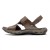 Sandália Pegada Tiras Masculina Marrom Escuro