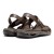 Sandália Pegada Tiras Masculina Marrom Escuro