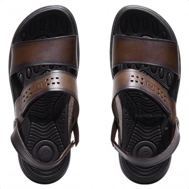 Sandália Pegada Wave Masculina Marrom Escuro