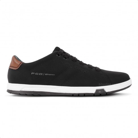 Sapatênis Pegada Element Confort Masculino Preto / Marrom