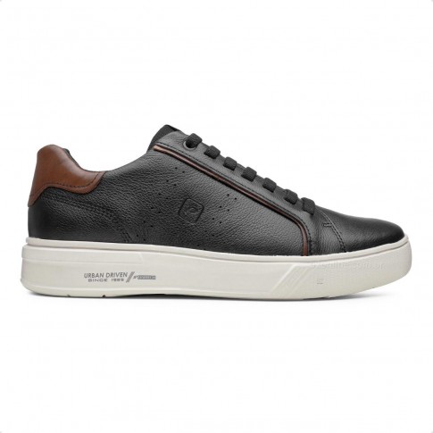 Sapatênis Pegada Flow Casual Masculino Preto / Marrom