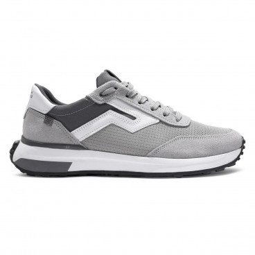 Sapatênis Pegada Impulse Jogging Masculino Cinza / Branco