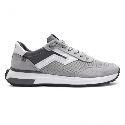 Sapatênis Pegada Impulse Jogging Masculino Cinza / Branco