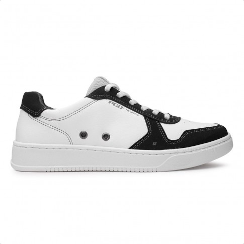 Sapatênis Pegada Small Casual Masculino Branco / Preto