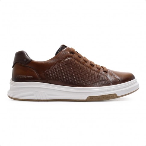 Sapatênis Pegada Trace Casual Masculino Marrom