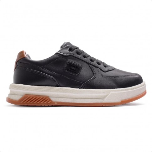 Tênis Pegada Cosmo Casual Masculino Preto / Marrom