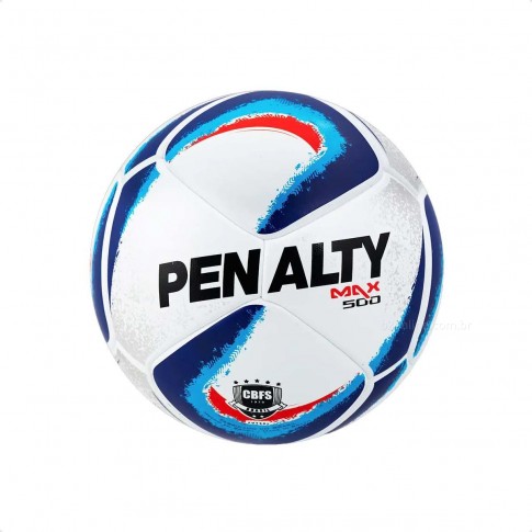 Bola Penalty Futsal Max 500 Term XXIV Branco / Azul