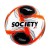 Bola Penalty Society S11 Ecoknit XXV Branco / Laranja