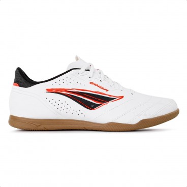 Chuteira Futsal Penalty Ginga Y-1 Unissex Branco / Preto