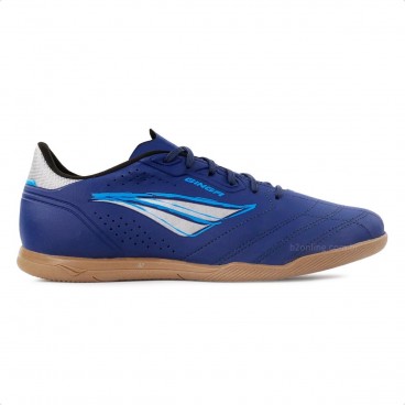 Chuteira Futsal Penalty Ginga Y-1 Unissex Marinho / Cinza