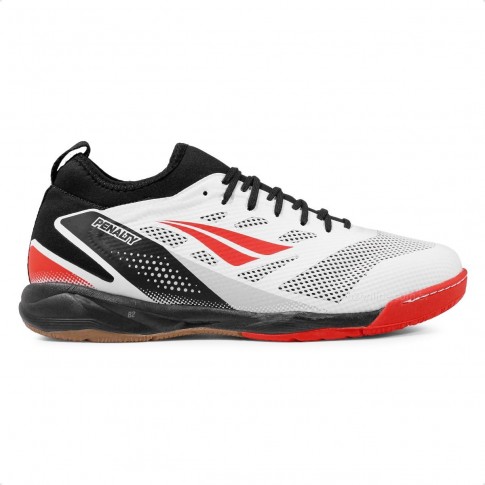 Chuteira Futsal Penalty Max 500 Locker Y-3 Unissex Branco / Preto