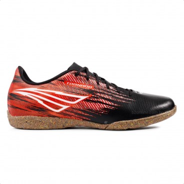 Chuteira Futsal Penalty Tornado Unissex Preto / Vermelho