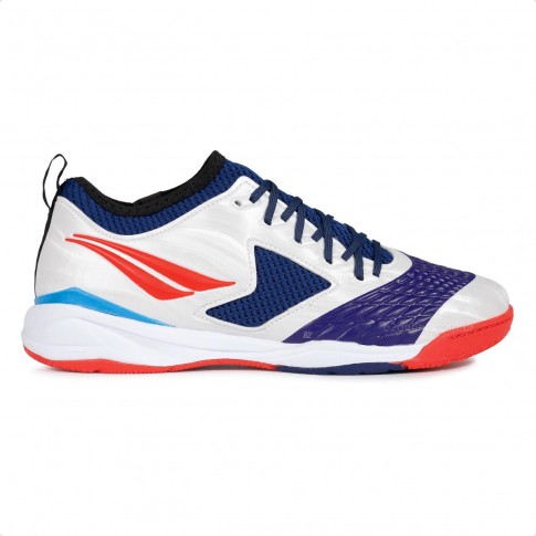 Chuteira Penalty Futsal Max 1000 Ecoknit Unissex Branco / Marinho