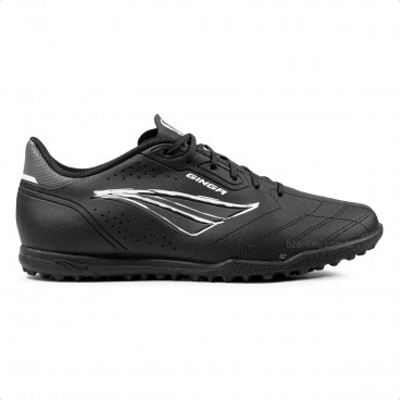 Chuteira Society Penalty Ginga Y-1 Unissex Preto / Branco