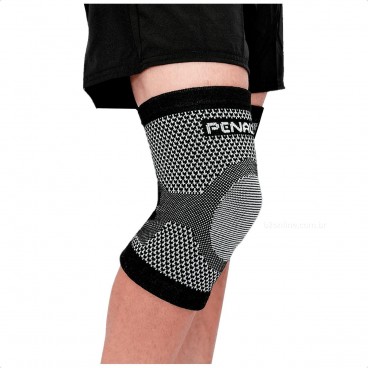 Joelheira Penalty Elástica Knit XXIII Preto / Branco