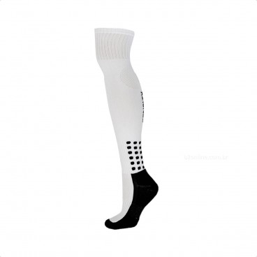 Meião Futebol Penalty Matis 648 Infantil Branco / Preto