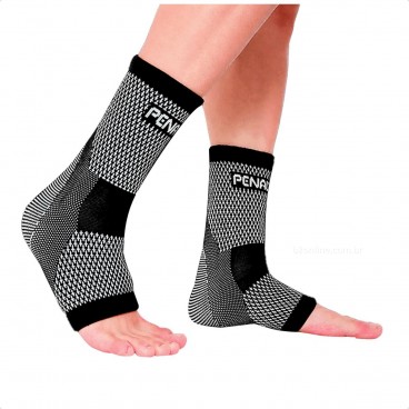 Tornozeleira Elástica Penalty Knit XXIII Preto / Branco