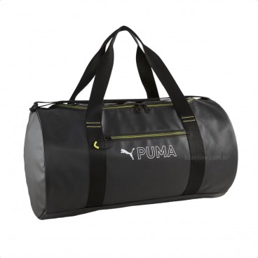 Bolsa Puma Fit Duffle Unissex Preto / Verde