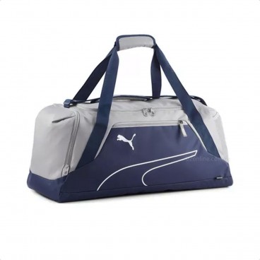 Bolsa Puma Fundamentals Sport Bag Unissex Marinho / Cinza