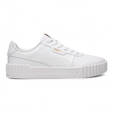 Tênis Puma Carina 3.0 Bdp Feminino Branco / Dourado