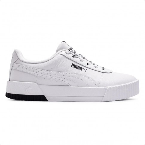 Tênis Puma Carina Logomania Feminino Branco