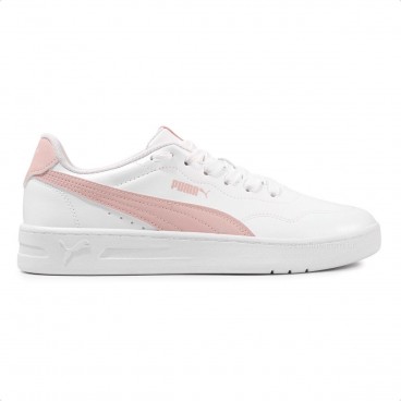 Tênis Puma Court Lally Feminino Branco / Rosa