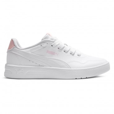 Tênis Puma Court Lally Feminino Branco / Rosa Claro