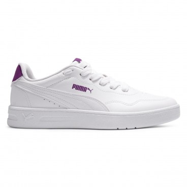 Tênis Puma Court Lally Feminino Branco / Roxo