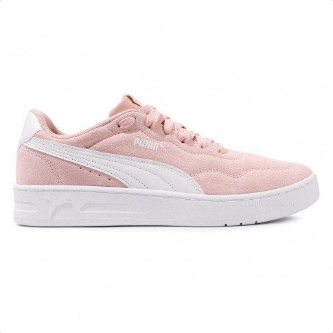 Tênis Puma Court Lally Sd Feminino Rosa / Branco