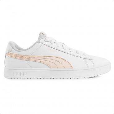 Tênis Puma Rickie Classic Feminino Branco / Rosa Claro