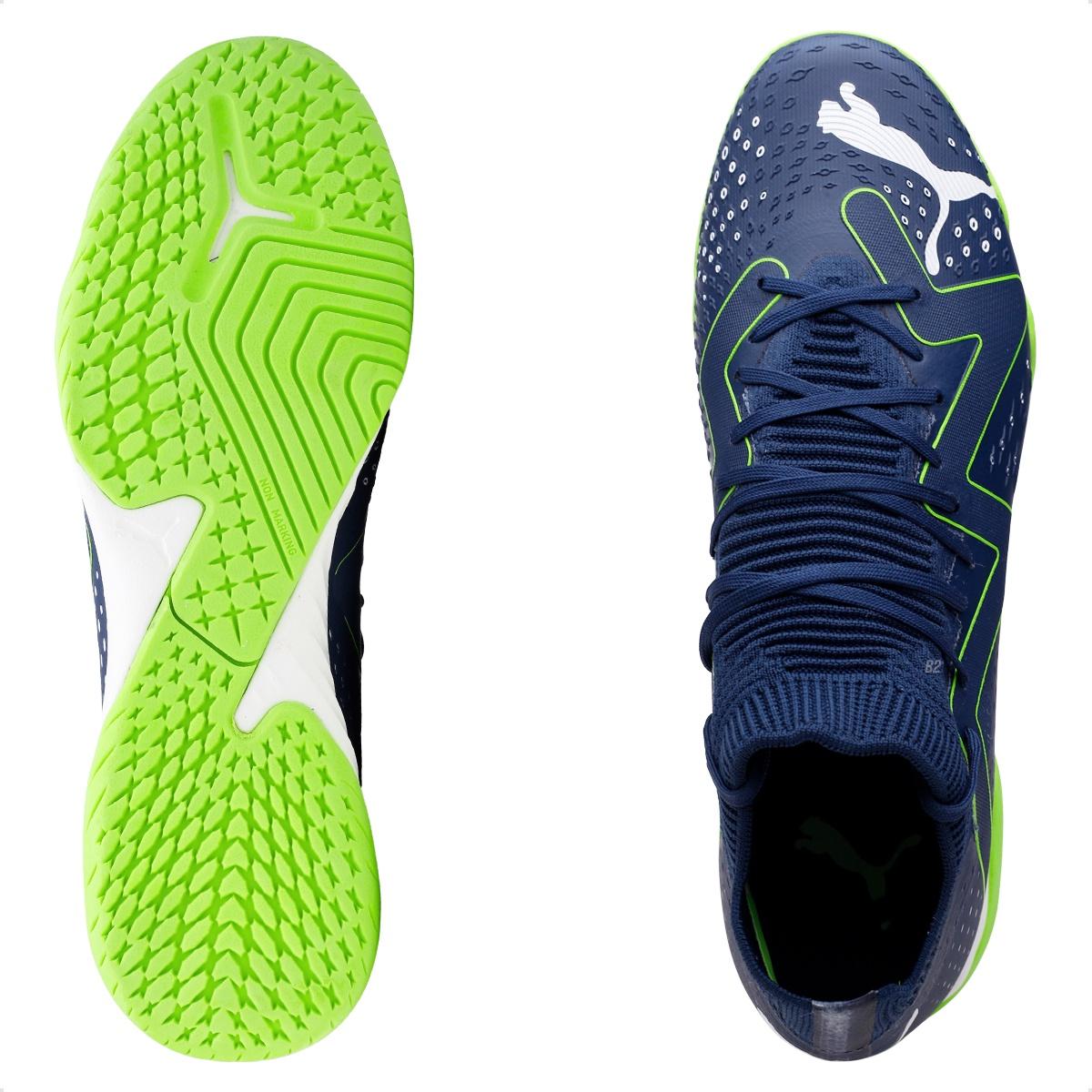 ★ Chuteira Futsal Puma Future Match IT Masculina Azul Escuro