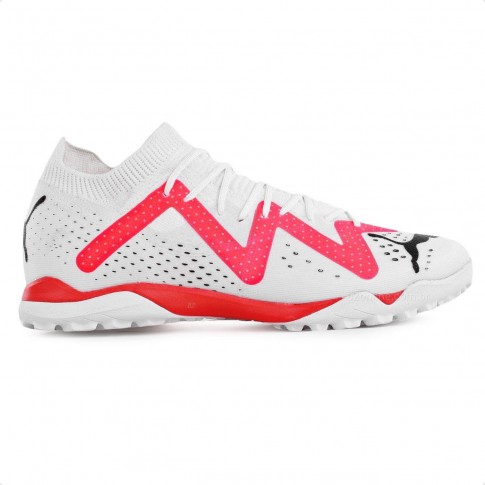 Chuteira Society Puma Future Match  TT Bdp  Unissex Branco / Coral