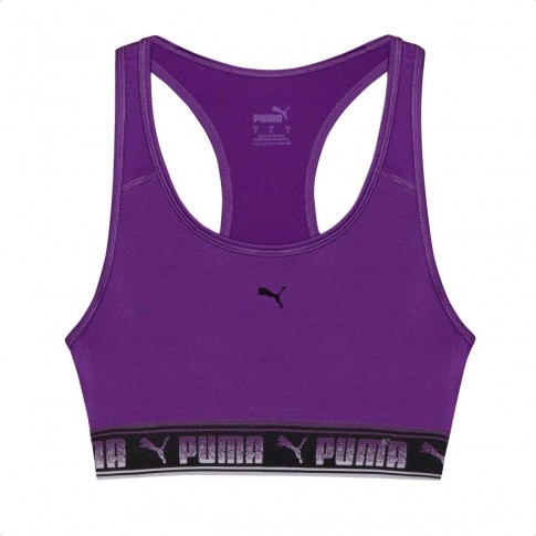 Top Puma Impact Strong Bra Feminino Roxo