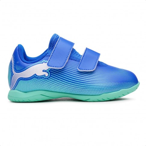 Chuteira Futsal Puma Future 7 Play IT V PS Azul / Verde