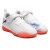 Chuteira Society Puma Future 8 Play TT Infantil Branco / Coral