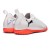 Chuteira Society Puma Future 8 Play TT Juvenil Branco / Coral
