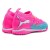Chuteira Society Puma Future 9 Match TT Jr Rosa / Azul
