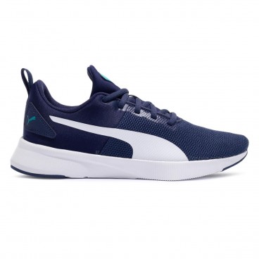 Tênis Puma Flyer Runner Jr Marinho / Branco
