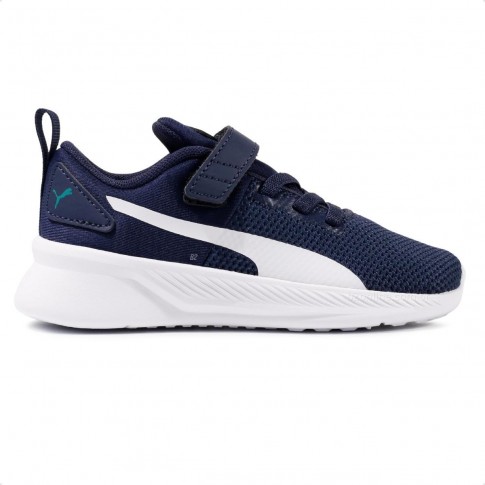 Tênis Puma Flyer Runner V Infantil Azul / Marinho