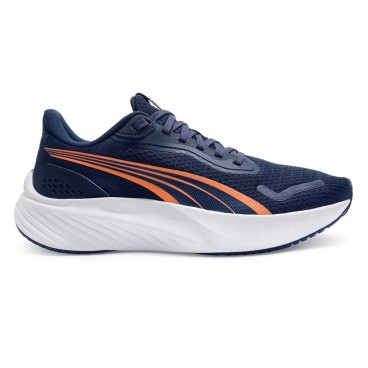 Tênis Puma Pounce Lite Running Juvenil Marinho / Laranja