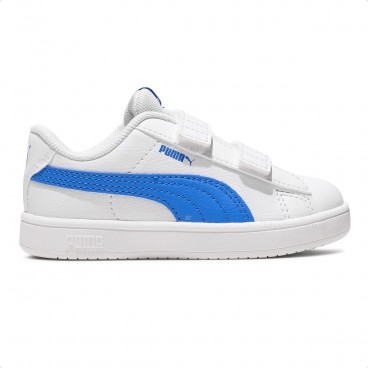 Tênis Puma Rickie Classic V Infantil Branco / Azul