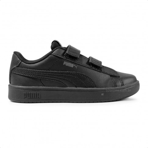 Tênis Puma Rickie Classic V PS Infantil Preto / Preto