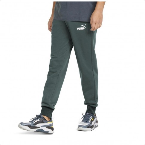 Calça Puma Logo Ess Pants Masculina Cinza