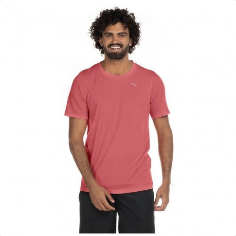 Camiseta Puma Performance Heather Tee Masculina Vermelho