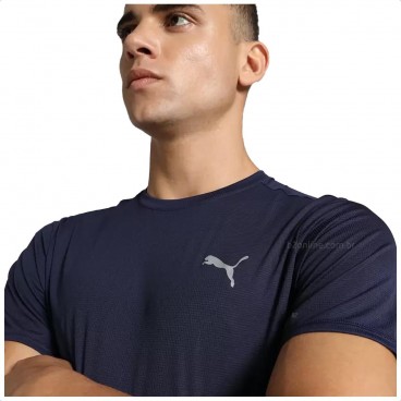 Camiseta Puma Run Favorite SS Tee Masculina Marinho