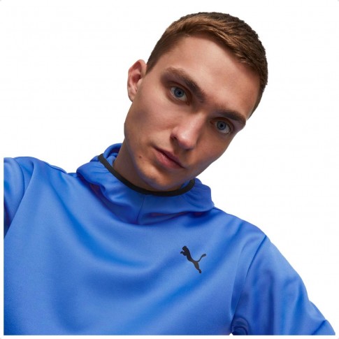 Jaqueta Moletom Puma Train All Day Pwrfleece Masculina Azul / Azul