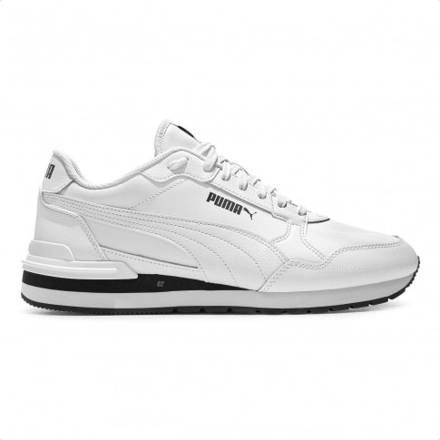 Tênis Puma  St Runner V4 L Masculino Branco / Preto